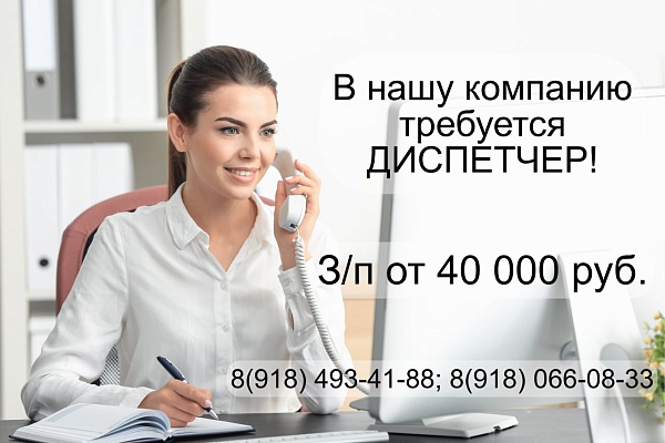 Внашу компанию требуется диспетчер.